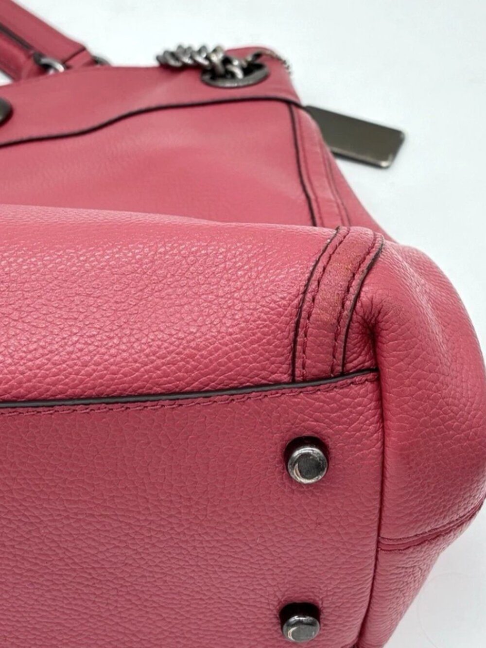 Coach Edie 31 Dark Pink Shoulder Bag - Picture 9 of 9